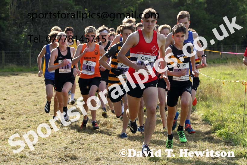 Mens under-17s 2021 North Eastern Harrier League, Druridge Bay. Photo: David T. Hewitson/Sports for All Pics
